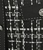 KARL LAGERFELD PARIS Tweed Front Button Coordinating Skirt - Image 4