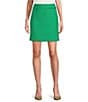 Color:Kelly - Image 1 - Tweed Mini A-Line Skirt