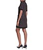 KARL LAGERFELD PARIS Tweed Tie Neck Dress - Image 2