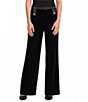 KARL LAGERFELD PARIS Velvet Button Detail Sailor Pant - Image 1