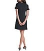 KARL LAGERFELD PARIS Velvet Framing Shift Dress - Image 2