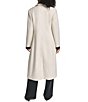 KARL LAGERFELD PARIS Wool Blend Point Collar Contrast Single Breasted Walker Coat - Image 3