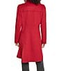 KARL LAGERFELD PARIS Wool Blend Stand Collar Button Front Single Breasted Coat - Image 2