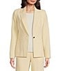 KARL LAGERFELD PARIS Woven Notch Lapel Collar Long Sleeve Suiting Jacket - Image 1