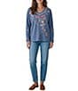 Karyn Seo Sena Knit V-Neck Long Sleeve Pullover Top - Image 3