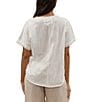 Color:White - Image 2 - Tessa Knit V-Neck Dolman Sleeve Blouse