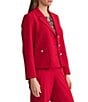 Kasper 3 Button Front Patch Pocket Blazer, Color:Fire Red - Image 3