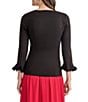 Kasper 3/4 Sleeve Crew Neck Top - Image 2