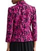 Kasper 3/4 Sleeve Printed One Button Jacket - Image 2