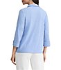 Kasper 3/4 Sleeve Split Cuff Button Front Shirt - Image 2
