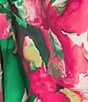 Kasper Abstract Floral Scuba Crepe Sleeveless Fit and Flare Dress, Color:Vanilla Ice Multi - Image 3