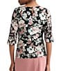 Kasper Bell Sleeve Front Knot Top - Image 2