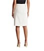 Kasper Box Pleat Front Crepe A-Line Skirt, Color:Vanilla Ice - Image 2