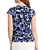 Kasper Cap Sleeve Cowl Neck Blouse - Image 2