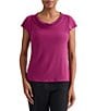Kasper Cap Sleeve Cowl Neck Top - Image 3