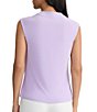 Kasper Cowl Neck Cap Sleeve Knit Blouse - Image 2