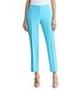 Kasper Crepe Fly Front Slim Pants - Image 1