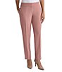 Kasper Crepe Fly Front Slim Pants - Image 1