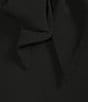 Color:Black - Image 4 - Crepe Tie V-Neck Long Sleeve Blouse