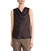 Kasper Drape Neck Satin Blouse - Image 5