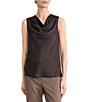 Kasper Drape Neck Textured Charmeuse Blouse - Image 1