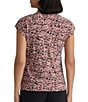 Kasper Extended Sleeve Funnel Neck Printed Blouse - Image 2
