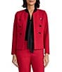 Kasper Faux Double Breasted Open Front Jacket - Image 1