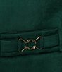 Kasper Faux Suede Framed Open Front Collarless Long Sleeve Jacket, Color:Evergreen - Image 4