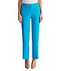 Kasper Flat Front Pebble Crepe Trouser Pants - Image 1