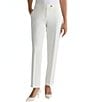 Kasper Flat Front Straight Leg Ankle Length Pants - Image 1