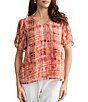 Kasper Flutter Sleeve Blouse - Image 1
