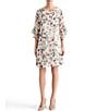 Kasper Flutter Sleeve Printed Shift Dress - Image 1