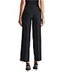 Kasper Fly Front Side Pockets Wide Leg Pants, Color:Black - Image 2