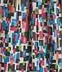 Color:Vanilla Ice/Rivera Multi - Image 4 - Geo Print Tie Mock Neckline Sleeveless Blouse