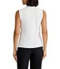 Kasper Georgette Sleeveless Tie Neck Blouse - Image 2