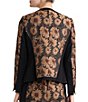 Kasper Jacquard Long Sleeve Collarless Blazer - Image 2