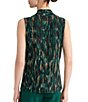 Kasper Knot Front Printed Jersey Blouse - Image 2