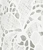 Kasper Lace Open front Collarless 3/4 Sleeve Cardigan, Color:Lily White - Image 4
