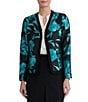 Kasper Long Sleeve Jacquard Blazer - Image 1