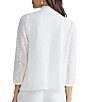 Kasper Long Sleeve Open Front Cardigan - Image 2