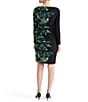 Kasper Long Sleeve Printed Side Pleat Dress - Image 2