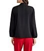 Kasper Long Sleeve Ruffle Neck Blouse - Image 2