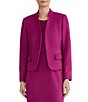 Kasper Long Sleeve Scuba Suede Blazer - Image 1