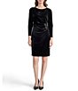 Kasper Long Sleeve Side Pleated Dress - Image 1