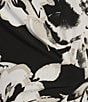 Kasper Moss Crepe Tie Front Cap Sleeve Top, Color:Black Multi - Image 4