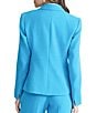 Kasper One Button Notch Collar Pebble Crepe Jacket - Image 2