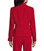 Kasper Petite Button Front Notch Collar Crepe Blazer - Image 2