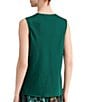 Kasper Petite Size Drape Neck Textured Charmeuse Blouse - Image 2