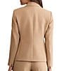 Kasper Petite One Button Crepe Blazer, Color:Soft Sand - Image 2