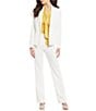 Kasper Petite Size One-Button Crepe Jacket - Image 3